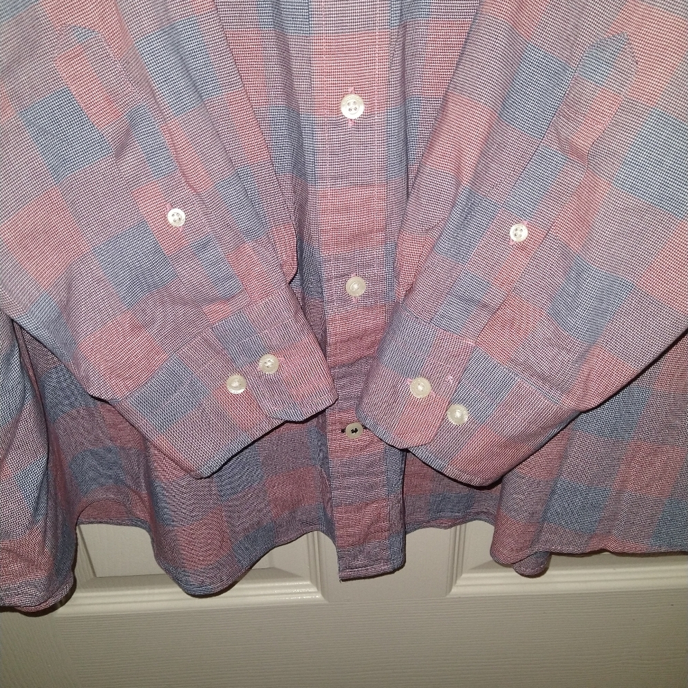 Nautica Stretch Checkered Long Sleeve Button Down Shirt Men's sz 2XL. - Picture 4 of 7